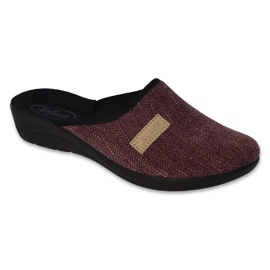 Befado Damen-Slipper 552D020, Burgunderrot