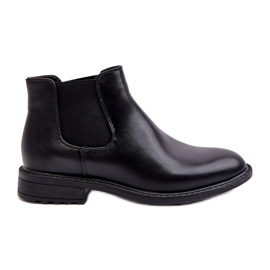 Diamantique Herren Chelsea Boots Low Schwarz Dymidi