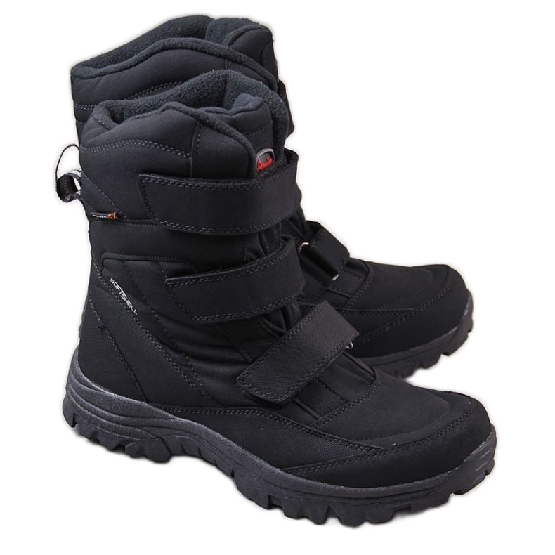 Wasserdichte Trekking-Schneestiefel von American Club M AM500 schwarz