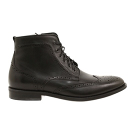 Herren Brogs Stiefel, schwarz, Schnürung Pilpol PW6037