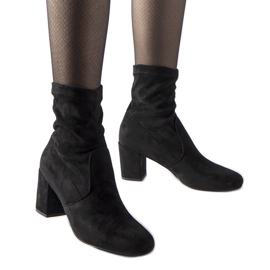 Schwarze Lexington-Stiefeletten zum Hineinschlüpfen