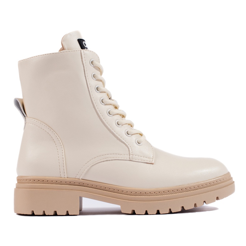 W. Potocki Beigefarbene Damen-Arbeiterhose von Potocki