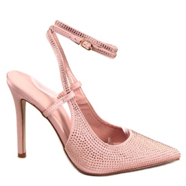 Pins gebunden mit Bonnie Nude Steinen rosa