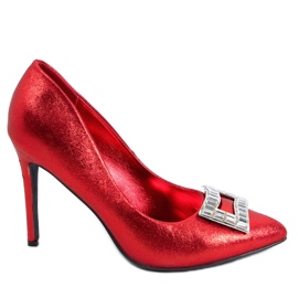 Verzierte Pumps von Deborah Red für Damen rot