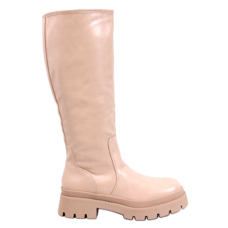 Dillard Beige Stiefel mit dicker Sohle
