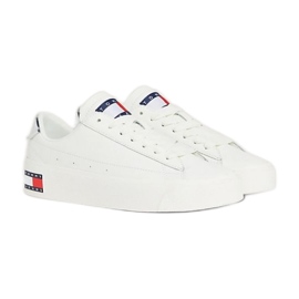Tommy Hilfiger Vulc Lealther Plat Lc M Schuhe EN0EN02284YBL weiß