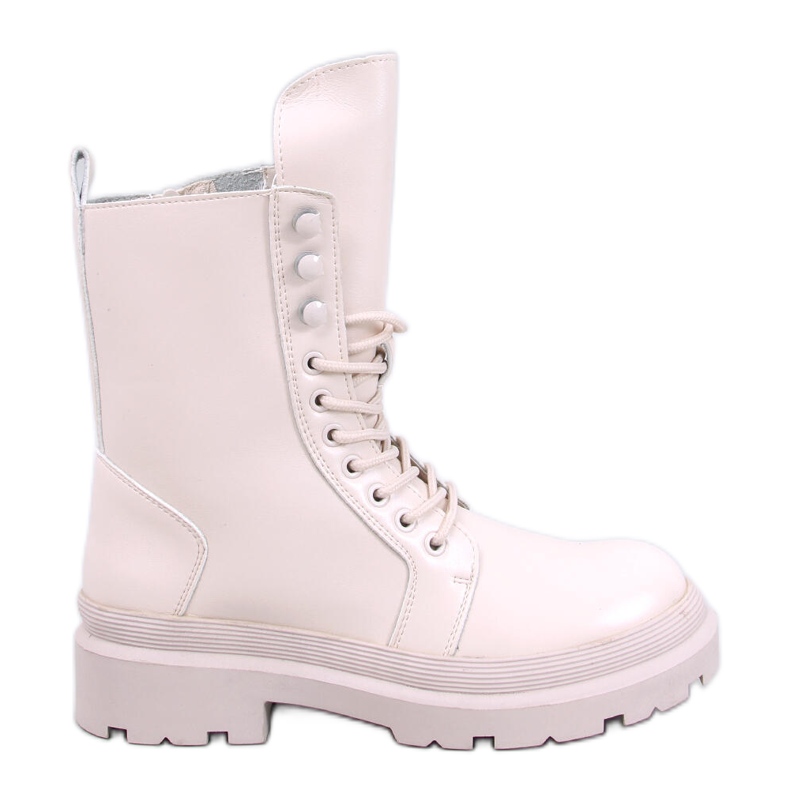 Kinchs Beige Schnürstiefeletten mit Protektor