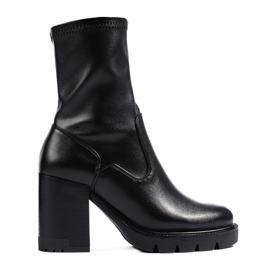 W. Potocki Elegante schwarze Damenstiefelette von Potocki