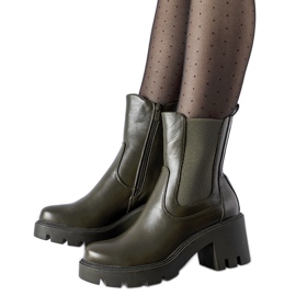 Dunkelgrüne Hattiesburg-Stiefeletten