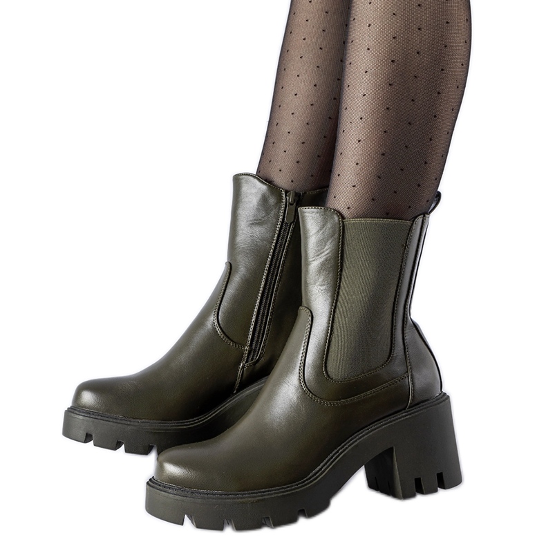 Dunkelgrüne Hattiesburg-Stiefeletten