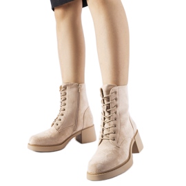 Beige klassische Southern-Stiefeletten