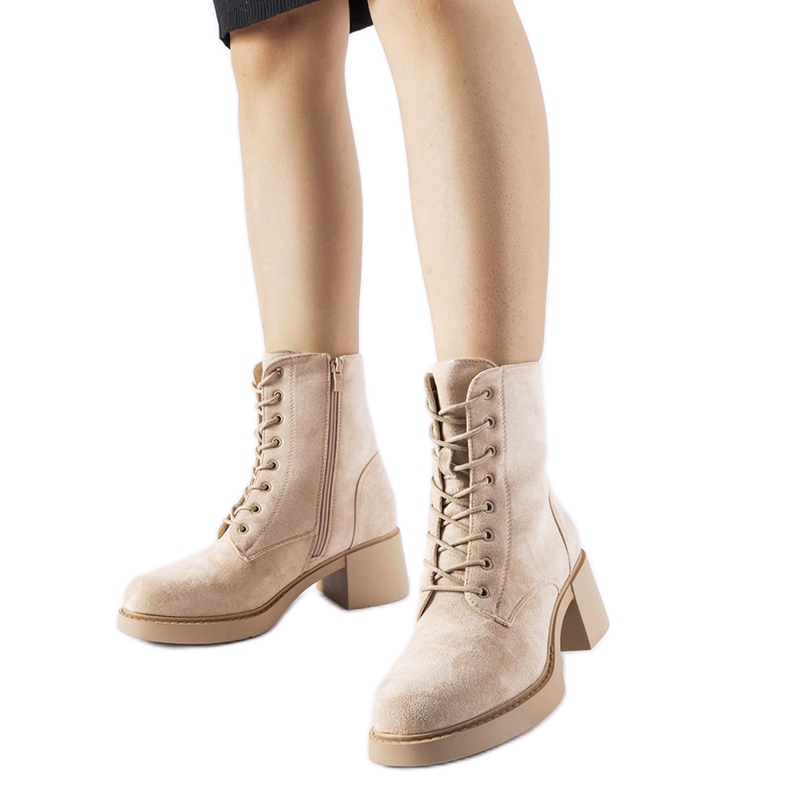 Beige klassische Southern-Stiefeletten