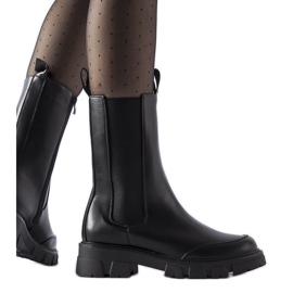 Schwarze, massiv isolierte Morbello-Stiefel