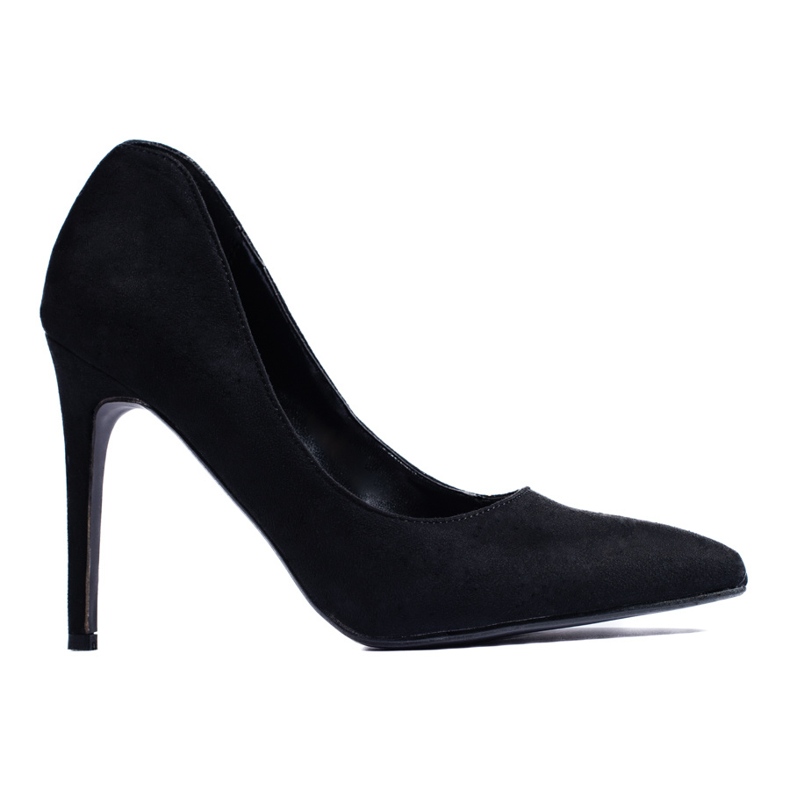 Elegante Wildlederpumps mit hohem Absatz von Shelovet schwarz