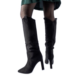 Schwarze Draper-Cowboystiefel