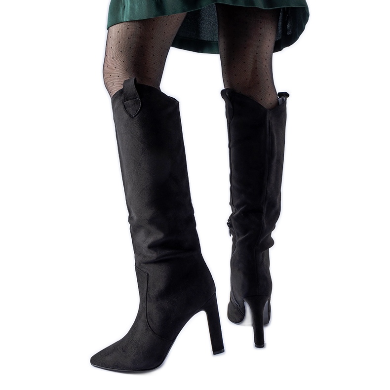 Schwarze Draper-Cowboystiefel