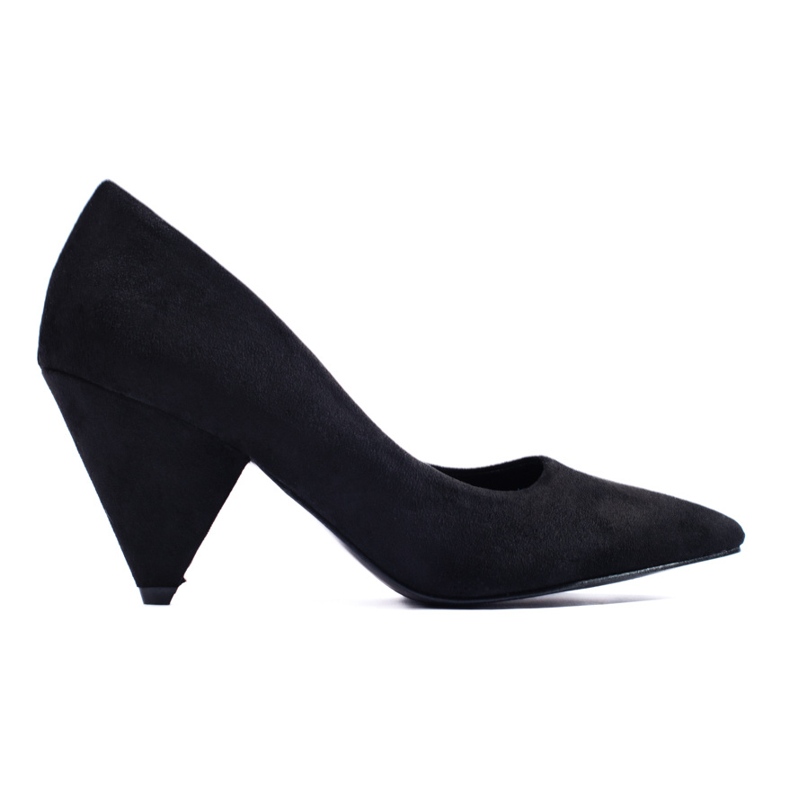 Shelovet-Pumps aus schwarzem Wildleder mit konischem Absatz
