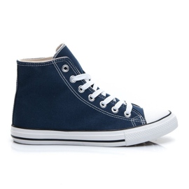 Wind Marineblaue Turnschuhe der alten Schule
