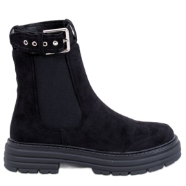 Carls Black Damen-Chelsea-Stiefel schwarz