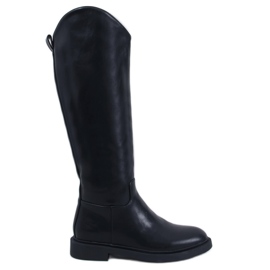 Klassische Damenstiefel von Adams Black schwarz