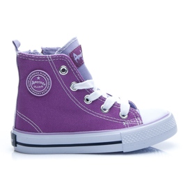 American Club Turnschuhe für Mädchen lila