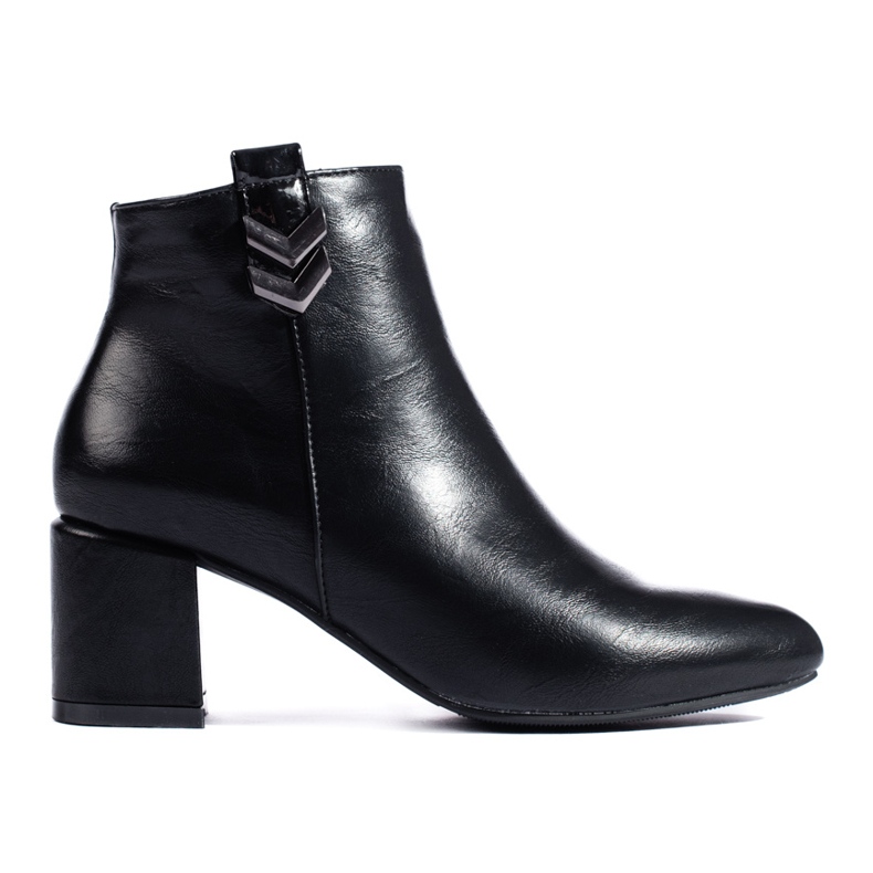 Elegante klassische schwarze Stiefeletten von Daszyński