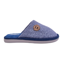 Klassische blaue Makis-Hausschuhe für Herren