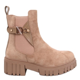 Errol Beige Plateau-Chelsea-Stiefel