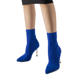 Marineblaue Sockenstiefeletten von Vincoli