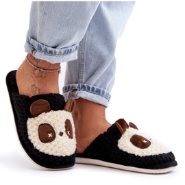 Warme Damenhausschuhe Schwarz Priseth