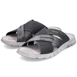 Bequeme Rieker M RKR581 graue zehenstegsandalen
