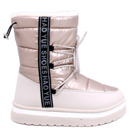 Archie Beige Damen-Schneestiefel