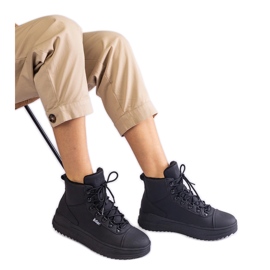 Schwarze warme Stiefel Lee Cooper LCJ-23-31-3028L