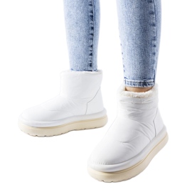 Weiße, isolierte Schneestiefel von Linwood