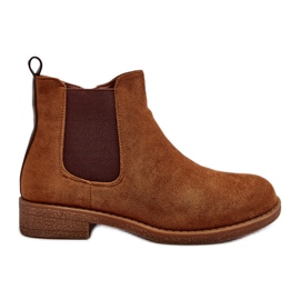 Camel Sawarra niedrige Chelsea-Stiefel für Damen braun