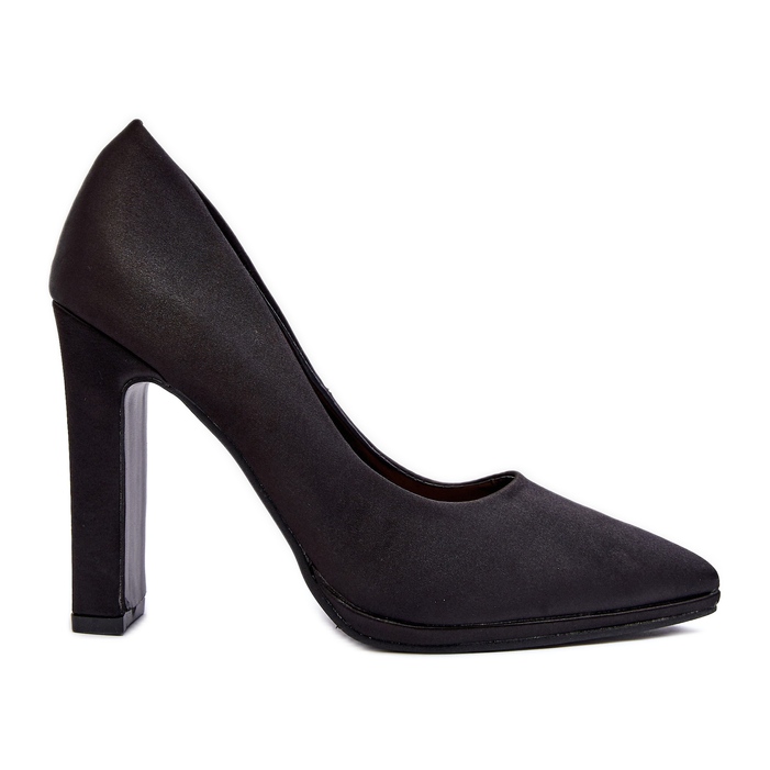 Schwarze Piatti-Pumps mit hohem Absatz