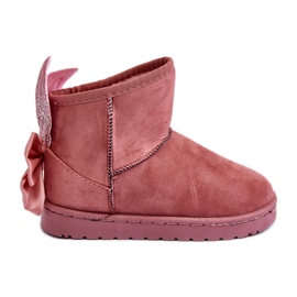 Isolierte Schneestiefel für Mädchen mit Schleifen, Pink Meriva rosa