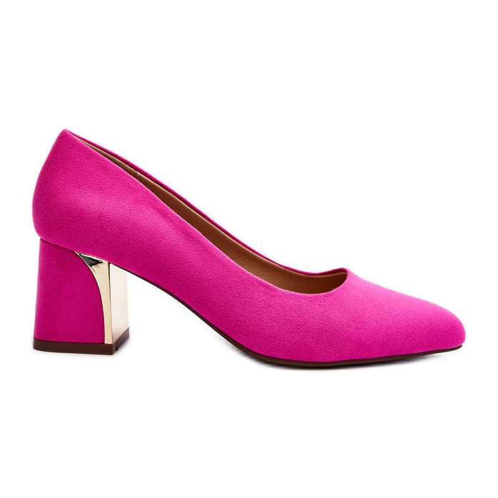 Fuchsiafarbene Stelloria-Pumps mit hohem Absatz rosa