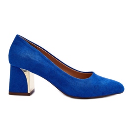 Blaue Stelloria-Pumps mit hohem Absatz