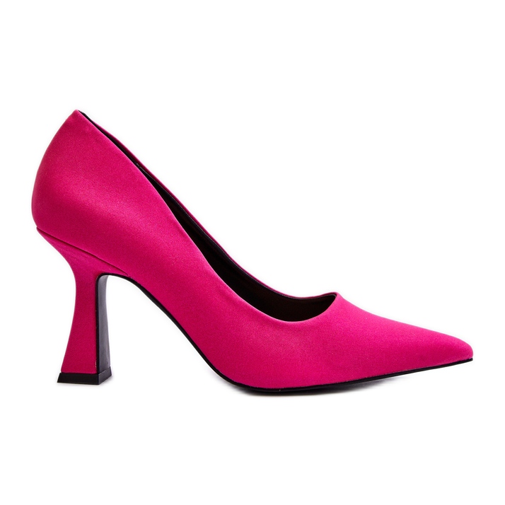 Klassische High Heels mit spitzer Zehenpartie in Fuchsia von Delimena rosa