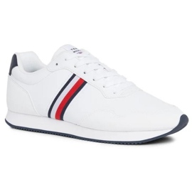 Tommy Hilfiger Core Lo Runner Pu M Schuhe FM0FM048340K9 weiß