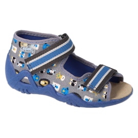 Befado gelbe Kinderschuhe 350P034 grau