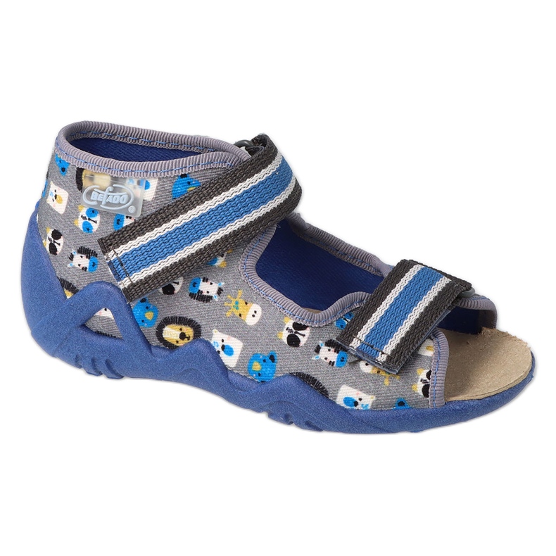 Befado gelbe Kinderschuhe 350P034 grau