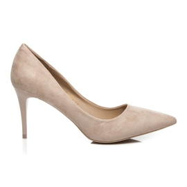 Comer Wildleder High Heels braun