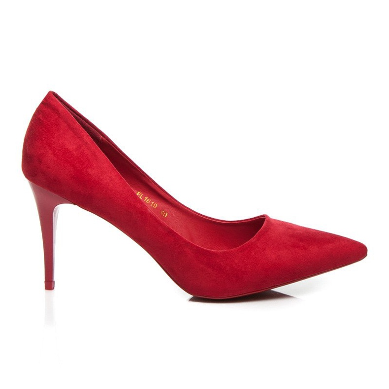 Comer Wildleder High Heels rot