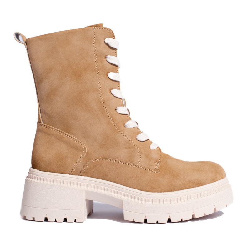 W. Potocki Kamelfarbene Schnürstiefeletten von Potocki braun