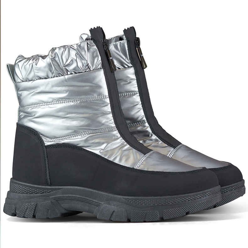 Bequeme, isolierte Damen-Schneestiefel schwarz