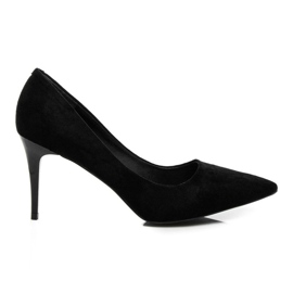 Comer Wildleder High Heels schwarz