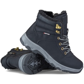 Hohe Damen-Trekkingschuhe, schwarz