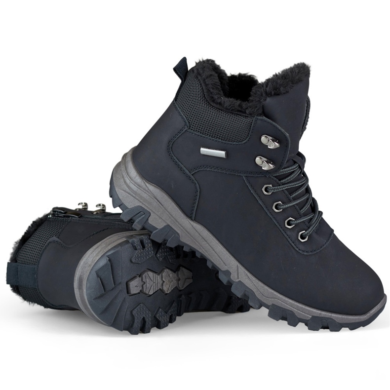 Hohe Trekkingstiefel, schwarze Damen-Bergschuhe